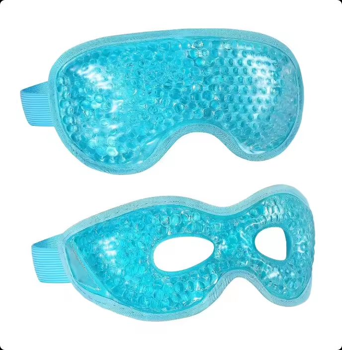 Hot Cold Gel Eye Mask para sa Sleep Travel at Headache Relief Reusable Adjustable