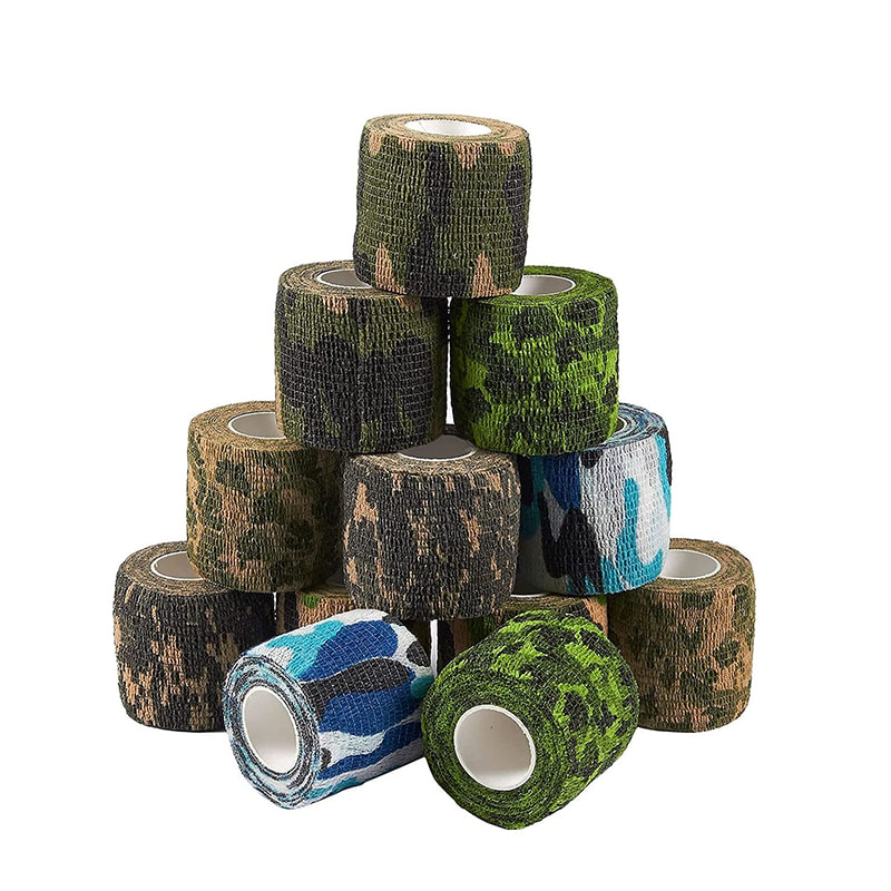Camouflage Self Adhesive Cohesive Bandage para sa Camping Fishing 