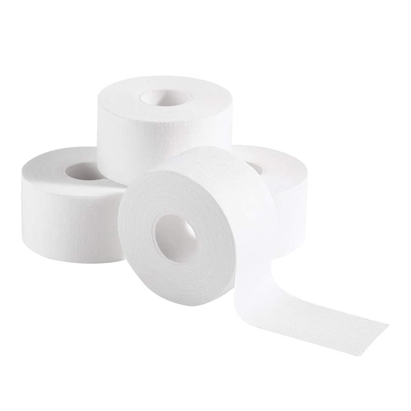 Kumportableng Sports White Cotton Tape para sa mga Atleta