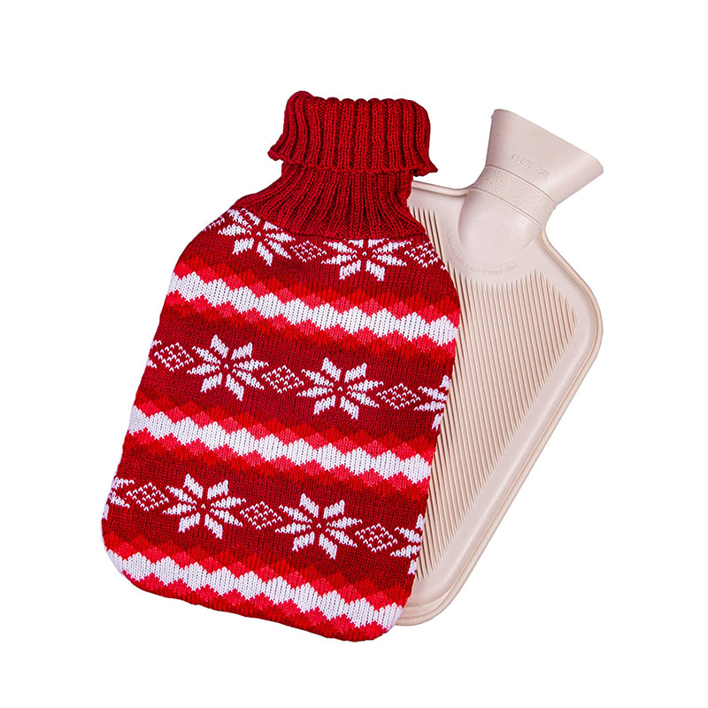Christmas Snowflake Winter Hot Water Bag para sa Bed Warmer