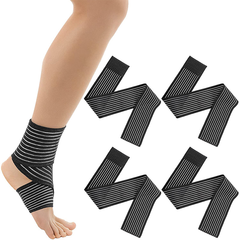 Compression Adjustable Long Sports Elastic Support Bandage para sa Pagpapatatag ng Ligament 