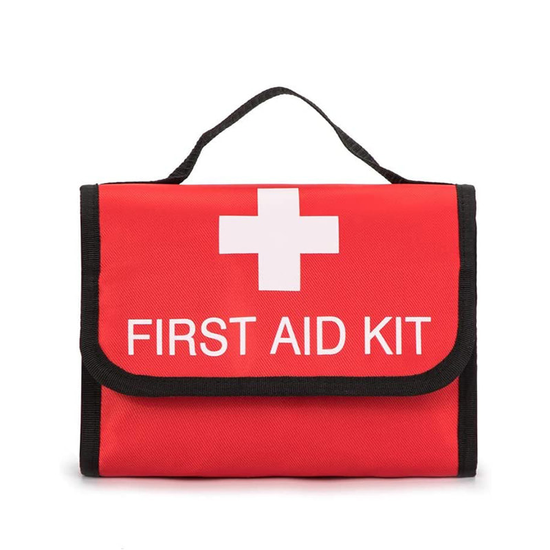 Foldable Small Empty First Aid Bag para sa Kotse Home Office Sport Outdoors Travel 