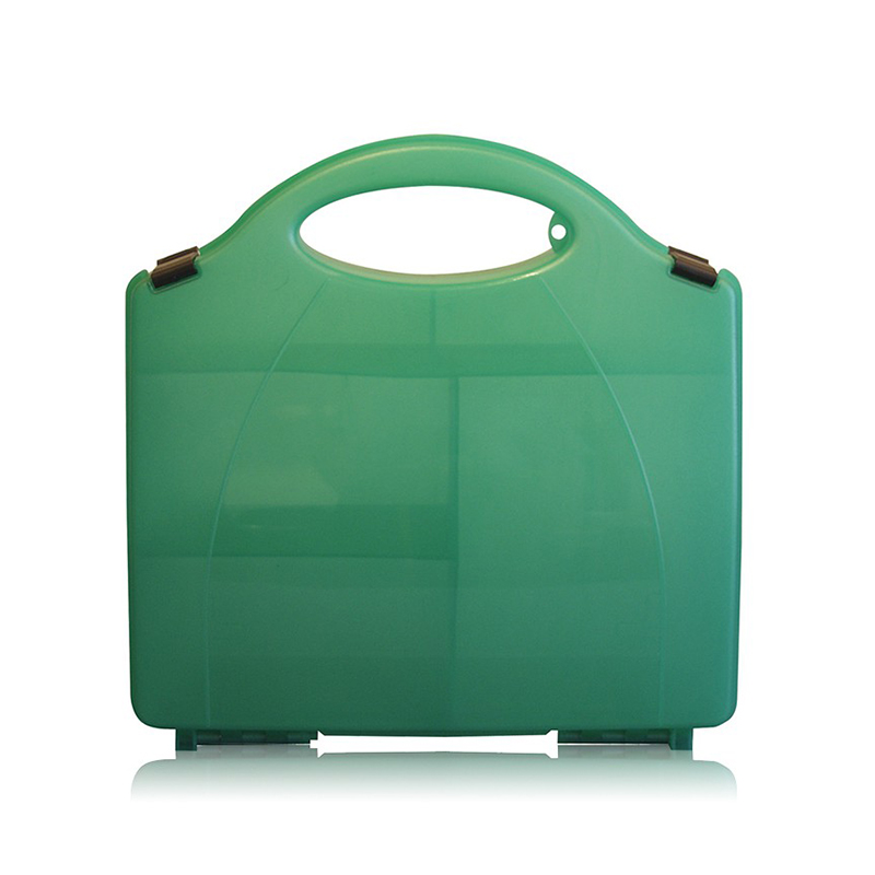 Waterproof Green Empty Plastic First Aid Box na may Hook at Divider 
