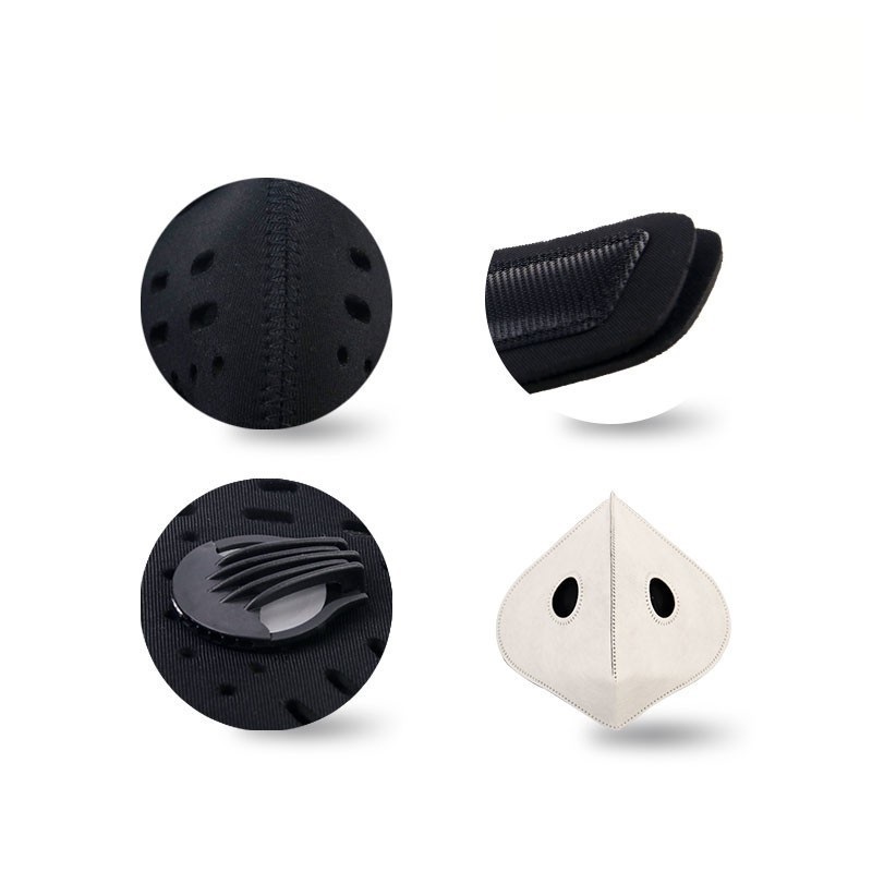 Anti Pollution Dustproof Face Cycling Mask na may Filter At Valve 