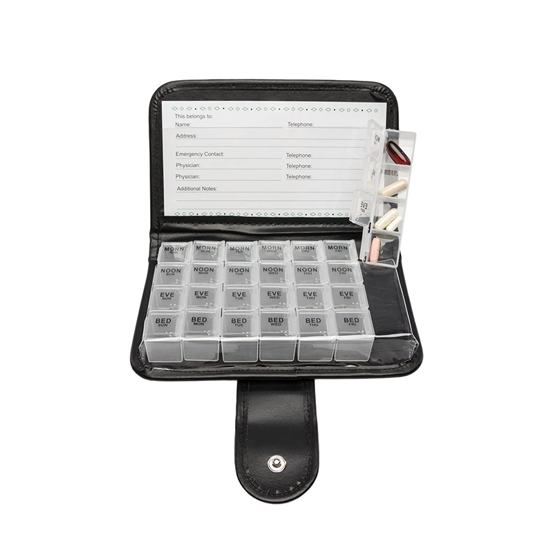 Pang-promosyon na Branded Lingguhang Pill Box para sa Paglalakbay 