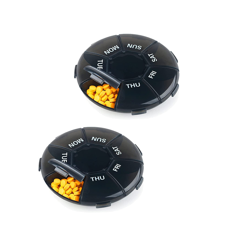 Compact Small Weekly Pill Organizer para sa Mga Supplement ng Bitamina 