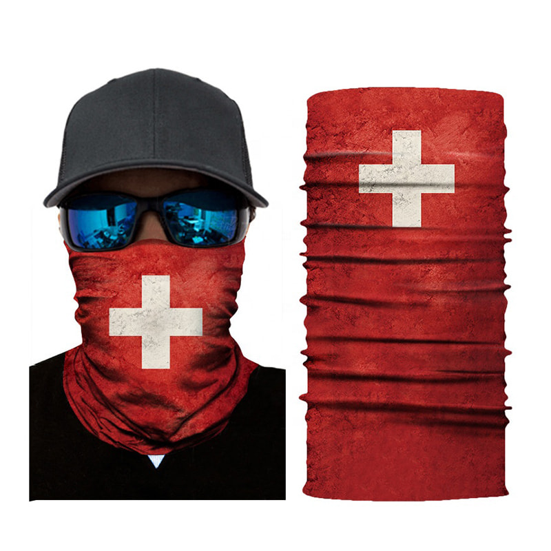 Custom na Cotton Bandana Cycling Mask para sa Face Shield 