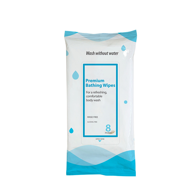 Walang Alcohol na Walang Banlawan Microwavable Pang-adultong Panligo Wipe 