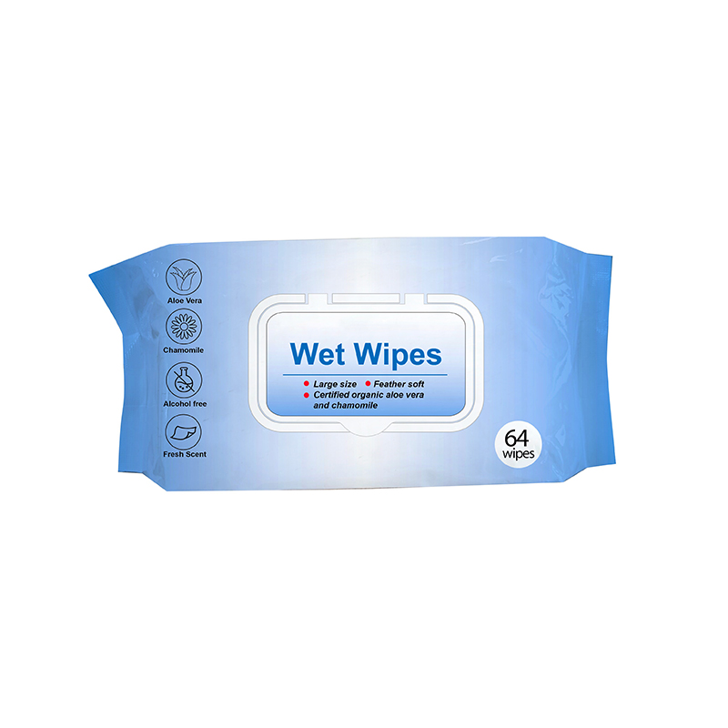 Portable Alcohol Free Fresh Scent Soft Wet Wipes 64 Wipe 