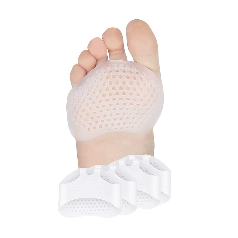 Breathable Soft Gel Forefoot Cushion para sa Pain Relief 