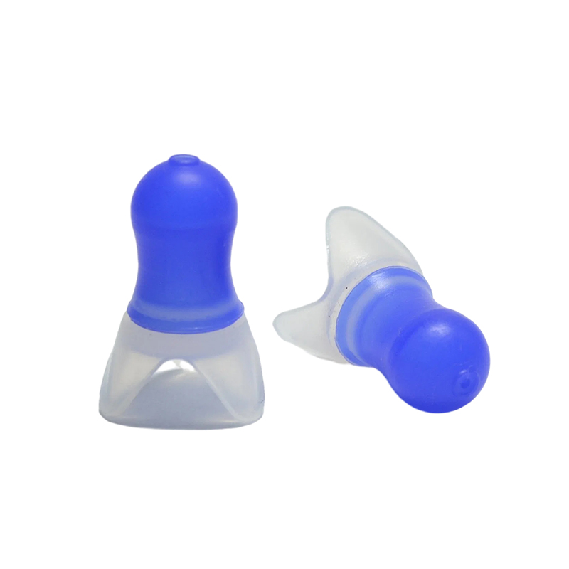 Water Sports Swimming Blue Earplug Silicone Ear Plug Matanda na may Cord