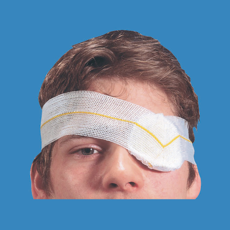 Eye Pad na May Knitted Loop