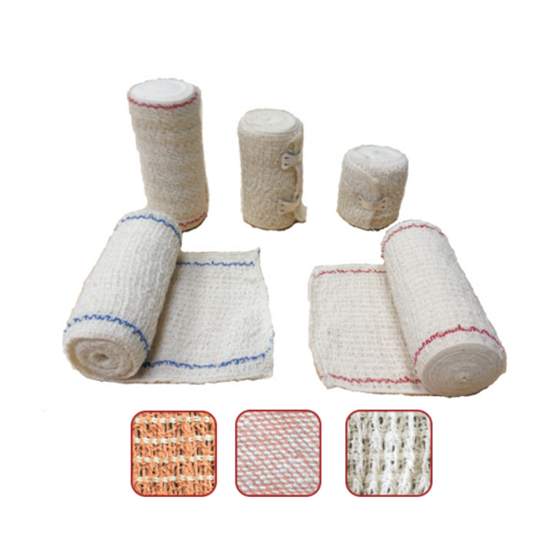 Cotton Crepe Spedex Bandage, Elastic Crepe Bandage na May Aluminum Clip O Elastic Clip